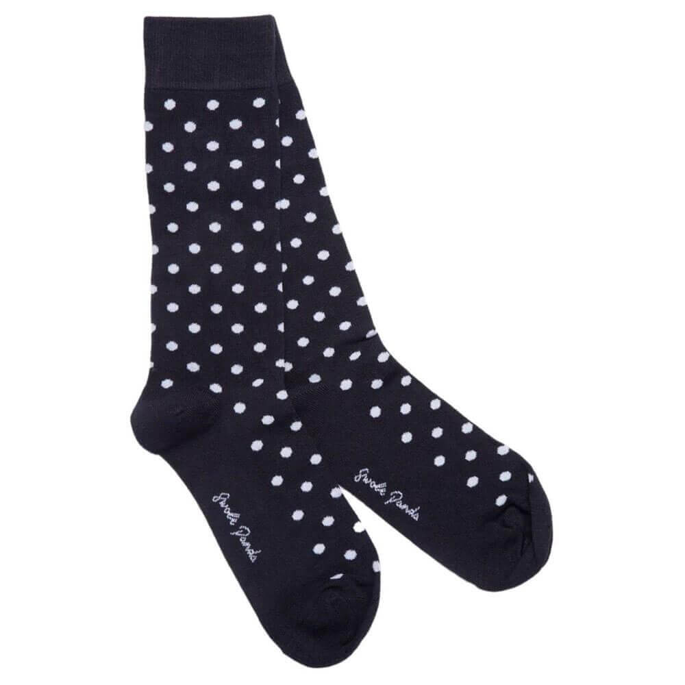 Swole Panda Navy Dot Socks